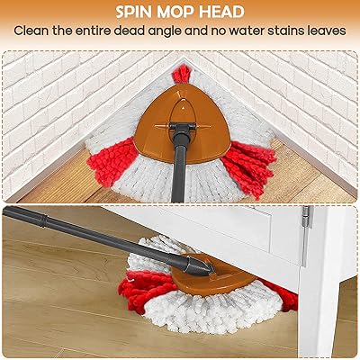 Buy 6pack Spin Mop Heads Replacements For O Cedar Spin Mop Easy Cleaning Spin Mop Refills Microfiber Mop Heads 360degree Easy Wring Dust Mop Head Replacement For Floor Cleaning Red White Online In