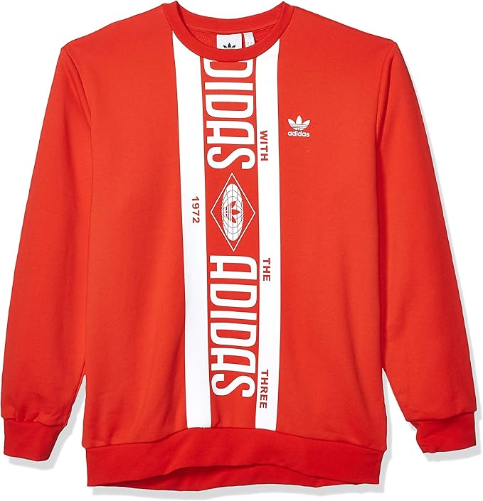 adidas Originals Herren Print Scarf Crew Sweatshirt Pullover