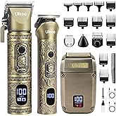 Ufree Beard Trimmer, Hair Clippers Mens Shaver Electric Razor, Hair Trimmer for Men Cordless Barber Clippers and Trimmers Set, Hair Cutting Kit for Men Grooming Gifts