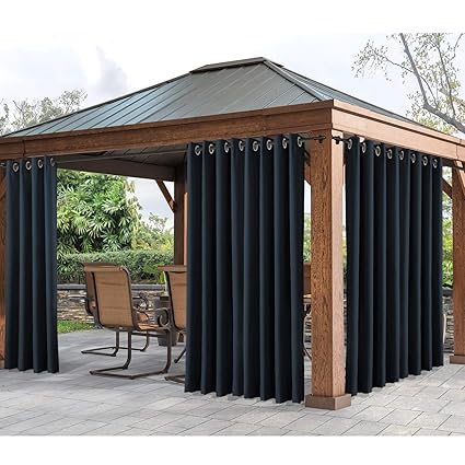 Gazebo Porch Cololeaf Outdoor Curtains For Patio Waterproof 108