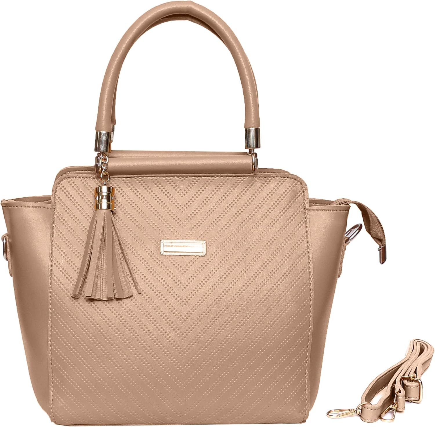 MYSTIQUE Women's Steel Handle Cream Handbag with Sling MB_2C Buy