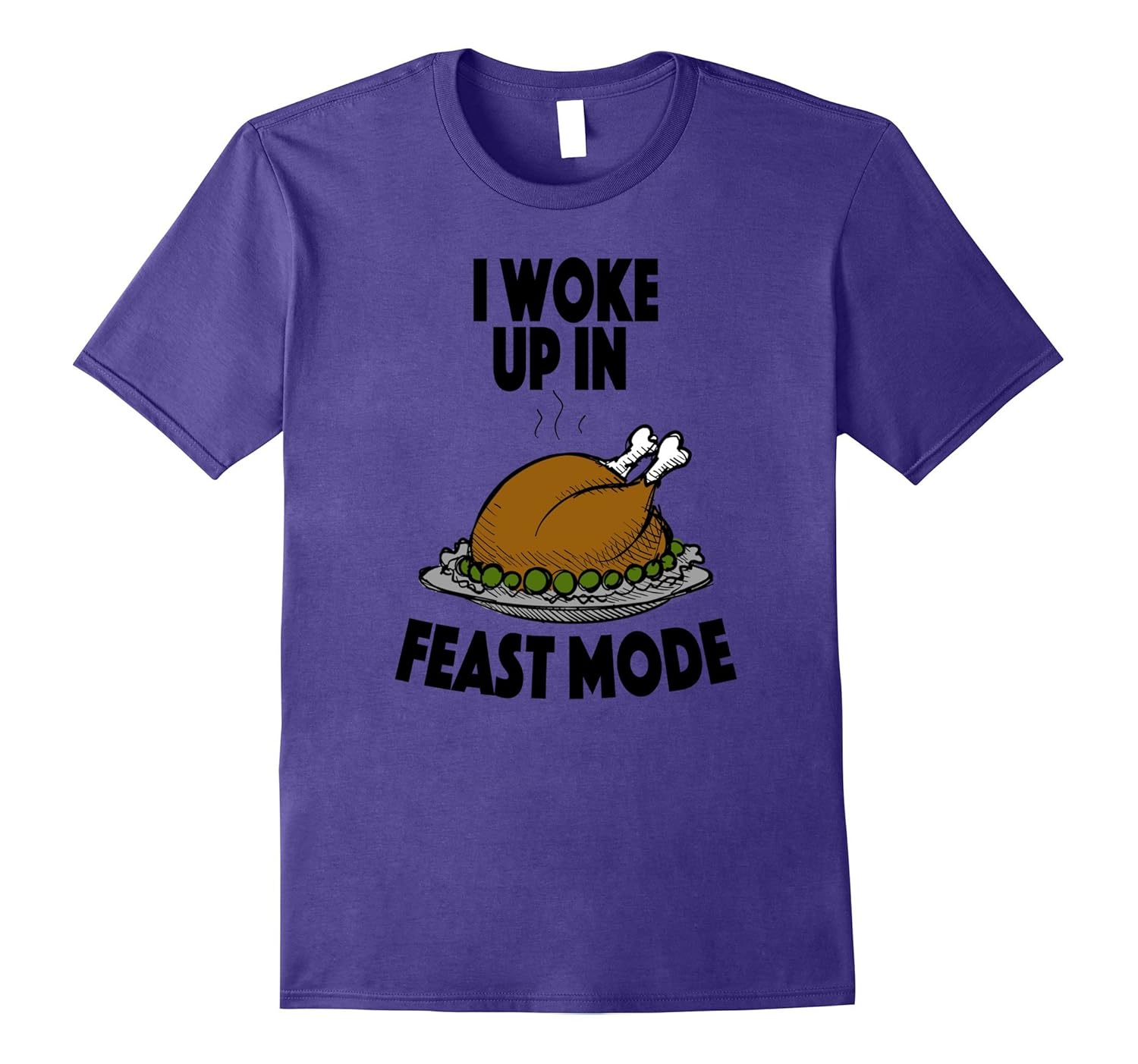 FUNNY THANKSGIVING I WOKE UP IN FEAST MODE TEE T-SHIRT SHIRT-ANZ