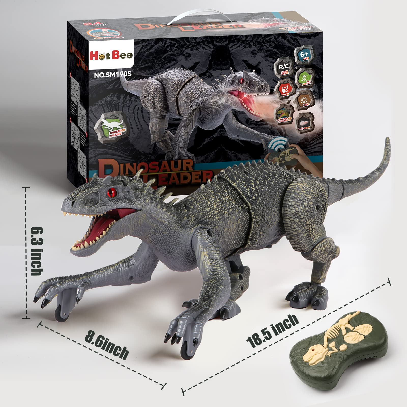 Mua Hot Bee Big Dinosaur Toy for Kids, 18.6in Big Robot Dinosaur ...