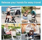 Eophmi Pram Bag Clips 2 Pack Black PU Leather Buggy Clips for Bags view 5