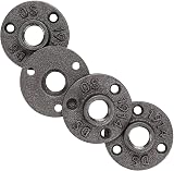 CopperTwist 10 Pack 1/2 Inch Cast Iron Floor Flange Black Pipe Fittings DIY view 6