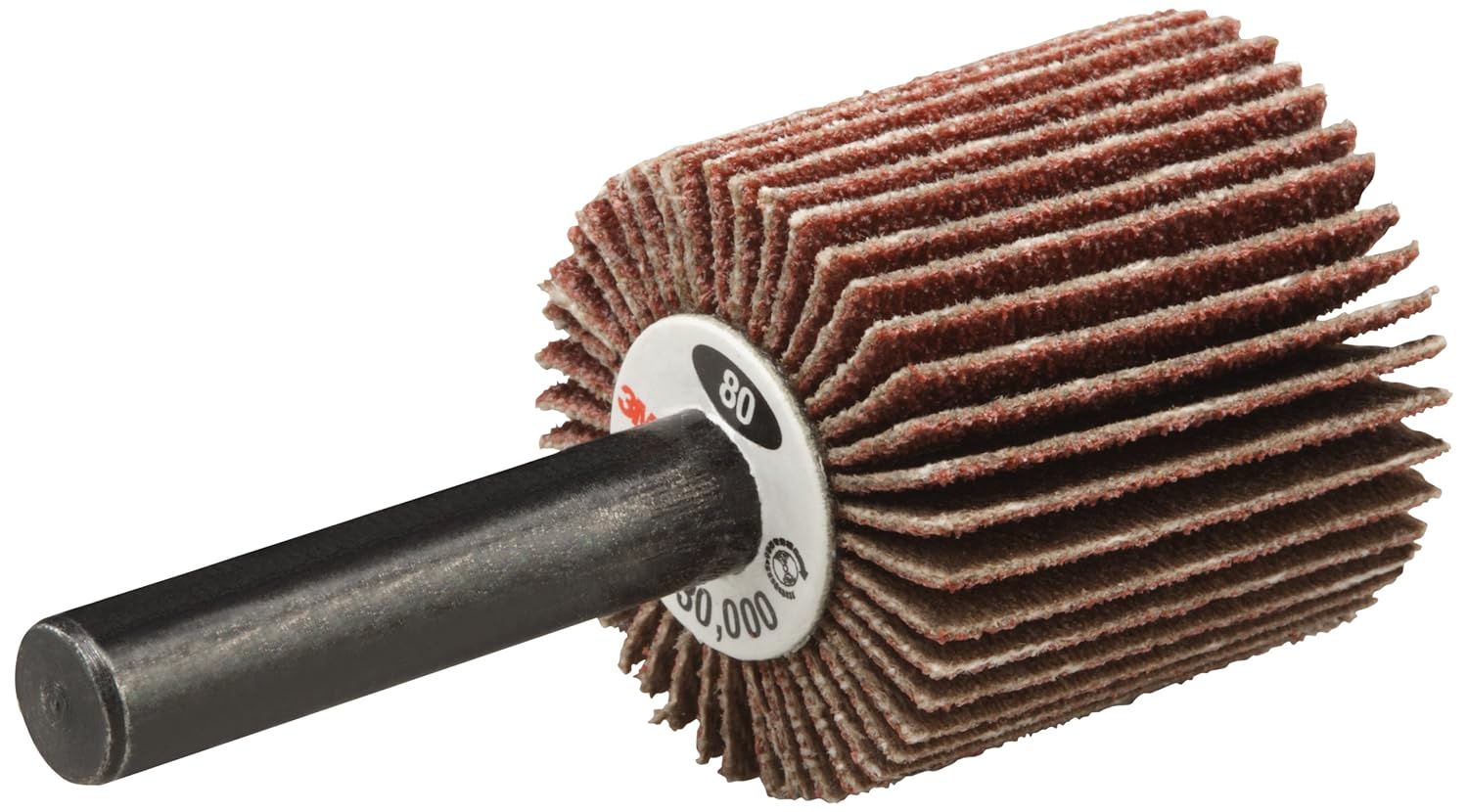 3M Flap Wheel Type 83 244D, 11/2 in x 1 in x 1/4 in 120 Xweight, 10