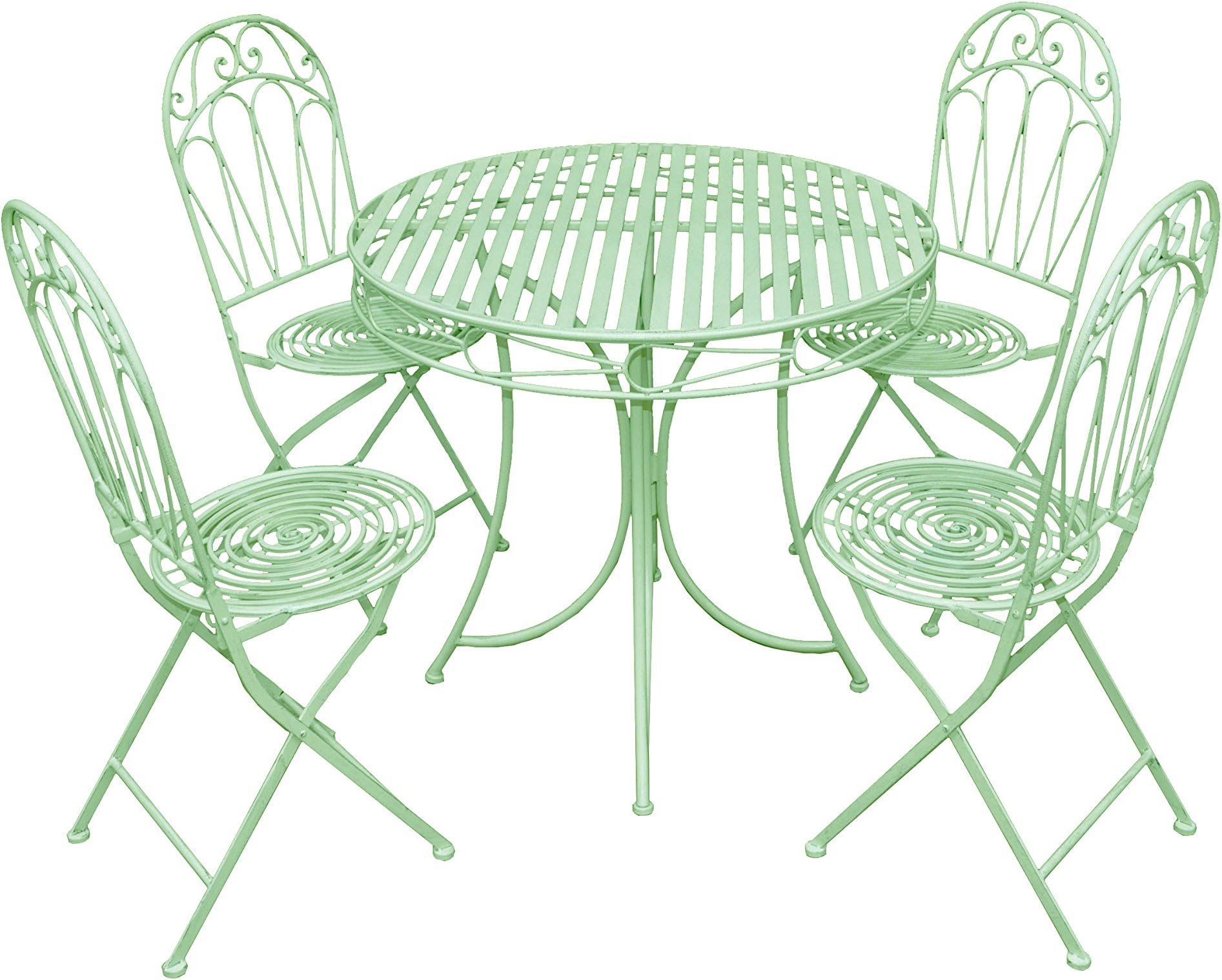 RoyalCraft Romance Four Seater Dining Set - Romance Green