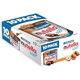 Nutella &amp; Go Kids Snacks for Kids, Hazelnut Spread, 10 Pack, 1.9 oz each | Snack packs with hazelnut spread and pretzels, bulk snacks for the office, lunchboxes, and travel