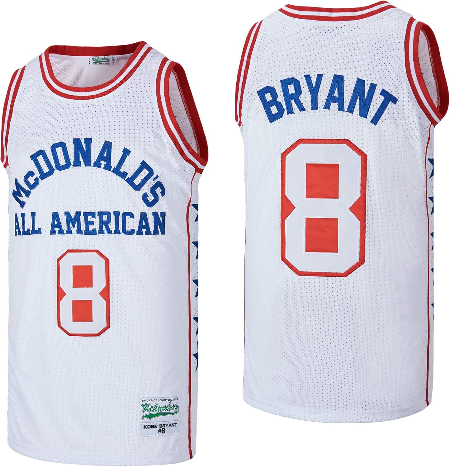Men's McDonald's All American 8 Bryant Basketball Jersey Stitched S