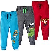 Sesame Street Elmo Cookie Monster Oscar The Grouch Fleece 3 Pack Pants Infant to Little Kid