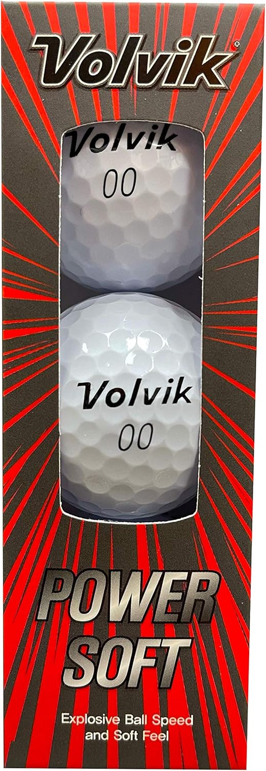 Amazon Volvik Power Soft ゴルフボール ボルビック パワーソフト 1ダース 12球 Usa直輸入品 ホワイト スポーツ アウトドア