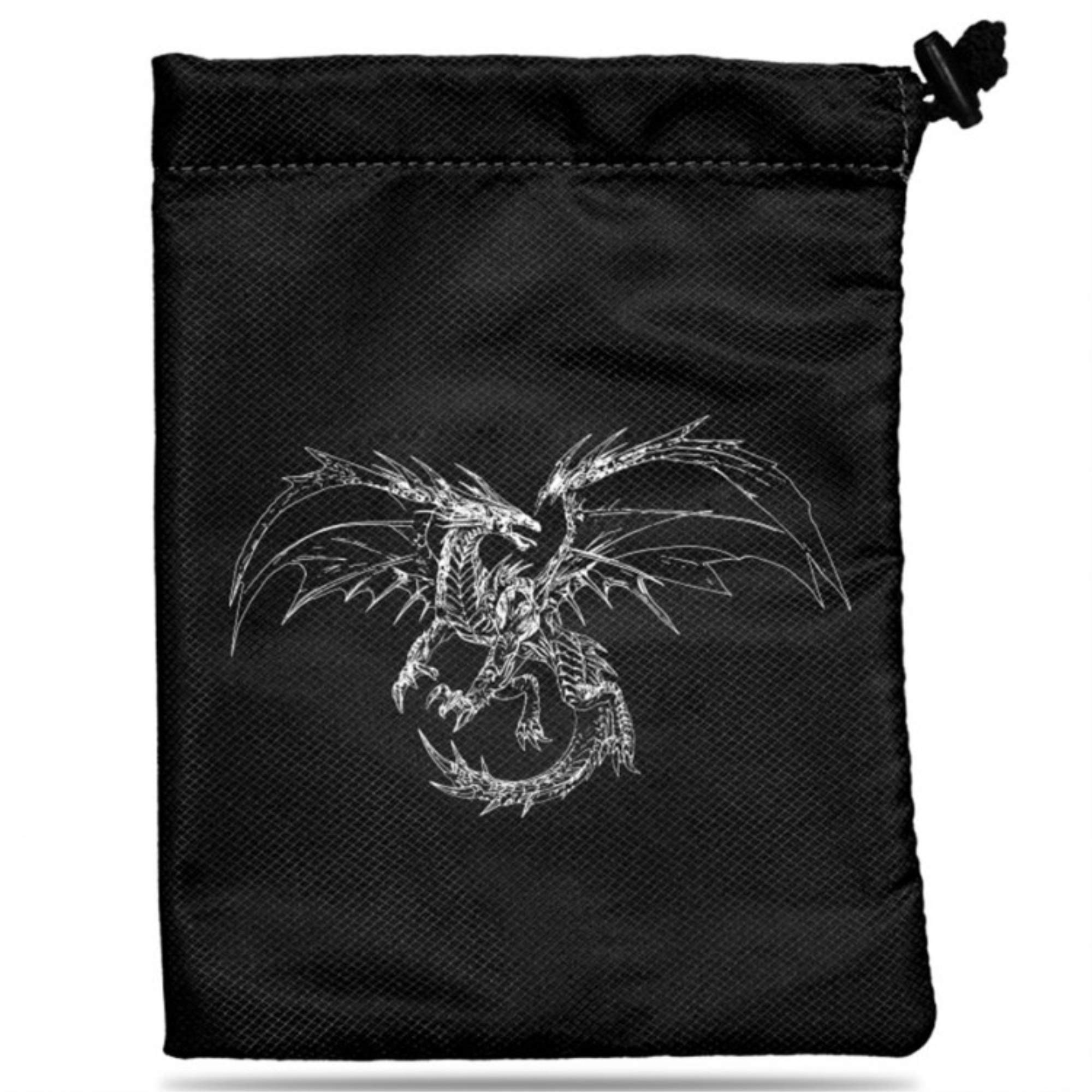 Ultra Pro UP - Dice Bag - Treasure Nest - Black Dragon, Adults Unisex, Black, 10 x 10