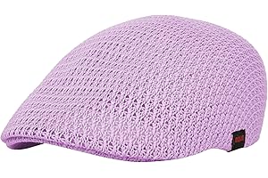 WITHMOONS Men Breathable Mesh Summer Hat Newsboy Beret Ivy Cap Cabbie AM31168