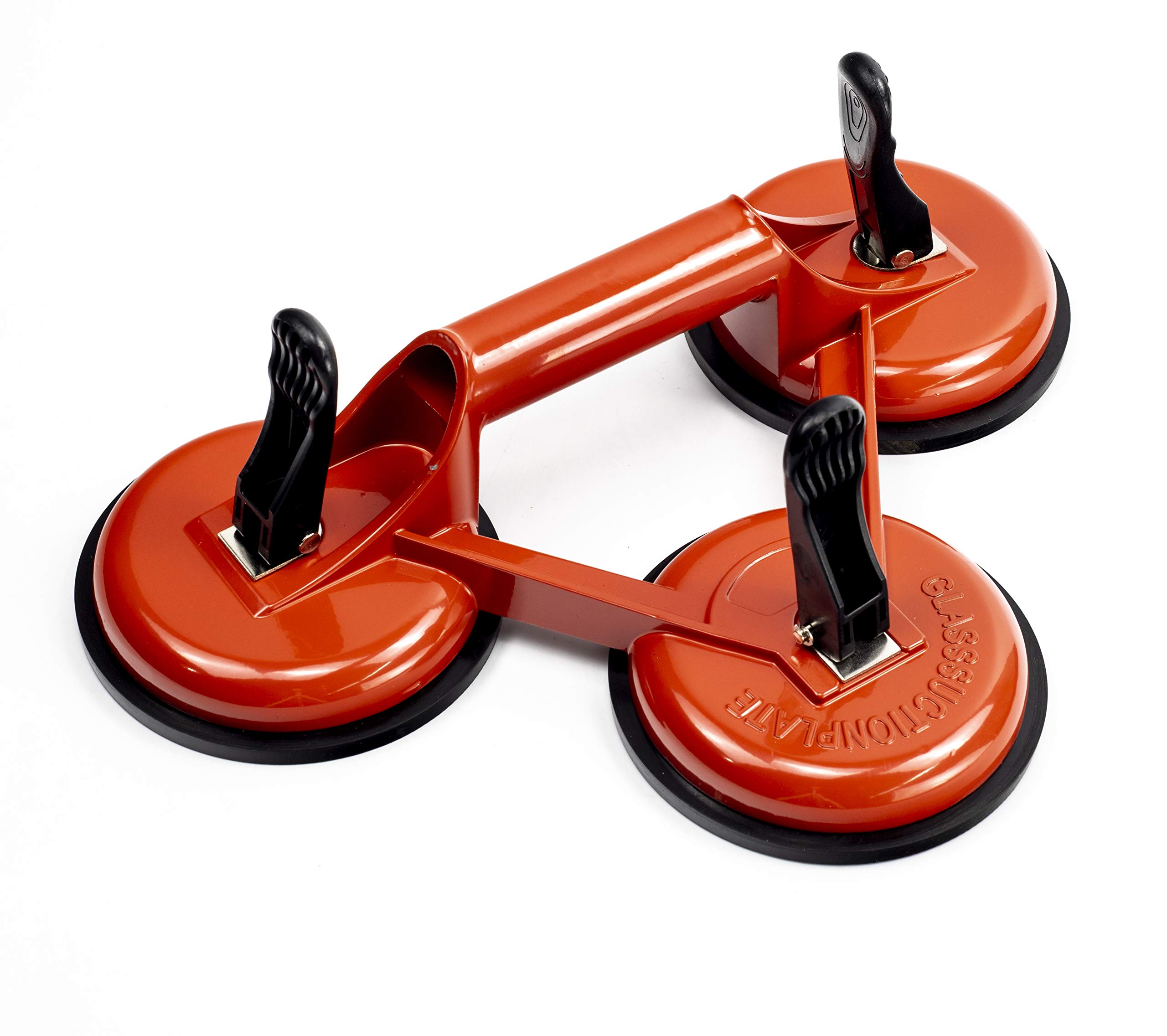 Triple Suction Cup Lifter-Heavy Duty Aluminum Handles Tile Lifting Plate-Glass Puller/Gripper/Lifter Tool