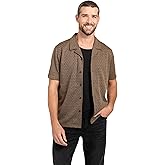 GUESS Mens Eco Short Sleeve Marcos Jacquard Shirt