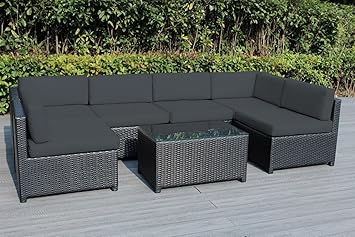 Amazon.com: Ohana Mezzo 80-Piece Outdoor Wicker Patio Furniture ...
