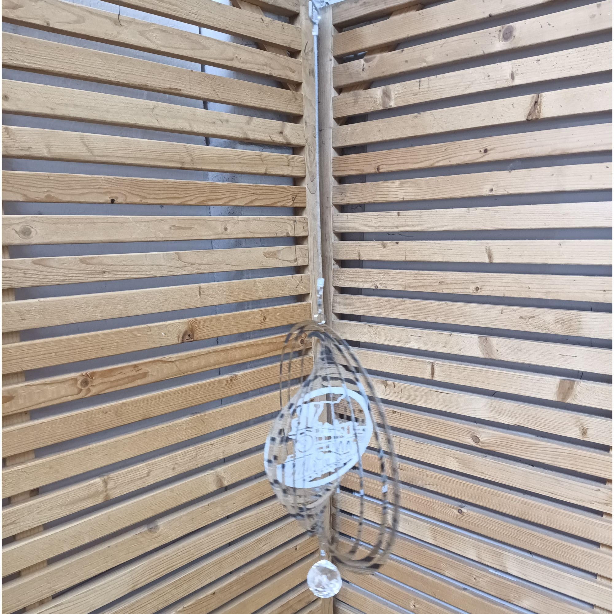 Stainless Steel Wind Spinner - Steam Train