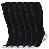 ODIJOO Compression Socks 20-30 mmHg for Women & Men(3 Pairs)-Best for Running, A