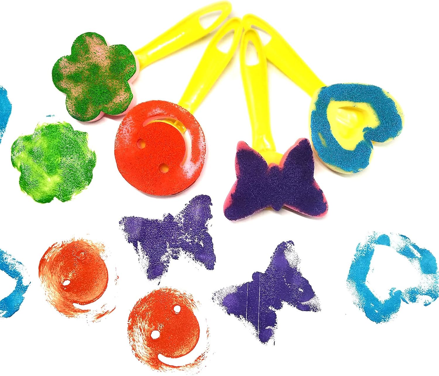 XIANGZI Finger Paint Sponges for Kids,Sponge Painting Brushes Set,Toddler Paint Set,Paint Set for Kids 6-12 Include Foam Brushes,Paint Roller Kit,Palette,Flower Pattern Brush,Brush Set.: Home Improvement