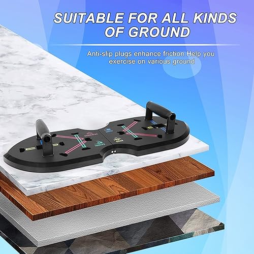 XINRUI Push Up Board, Portable Multi-Function Foldable 20 in