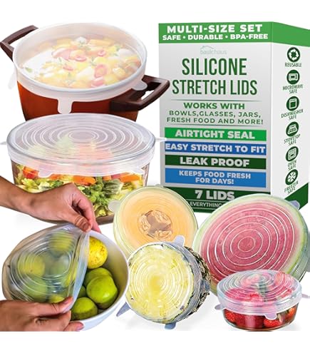 Lot De 4 Couvercles En Silicone Taille S (15cm) - Pour Tasses, Bols, Assiettes, Micro-ondes, Conservation Des Aliments