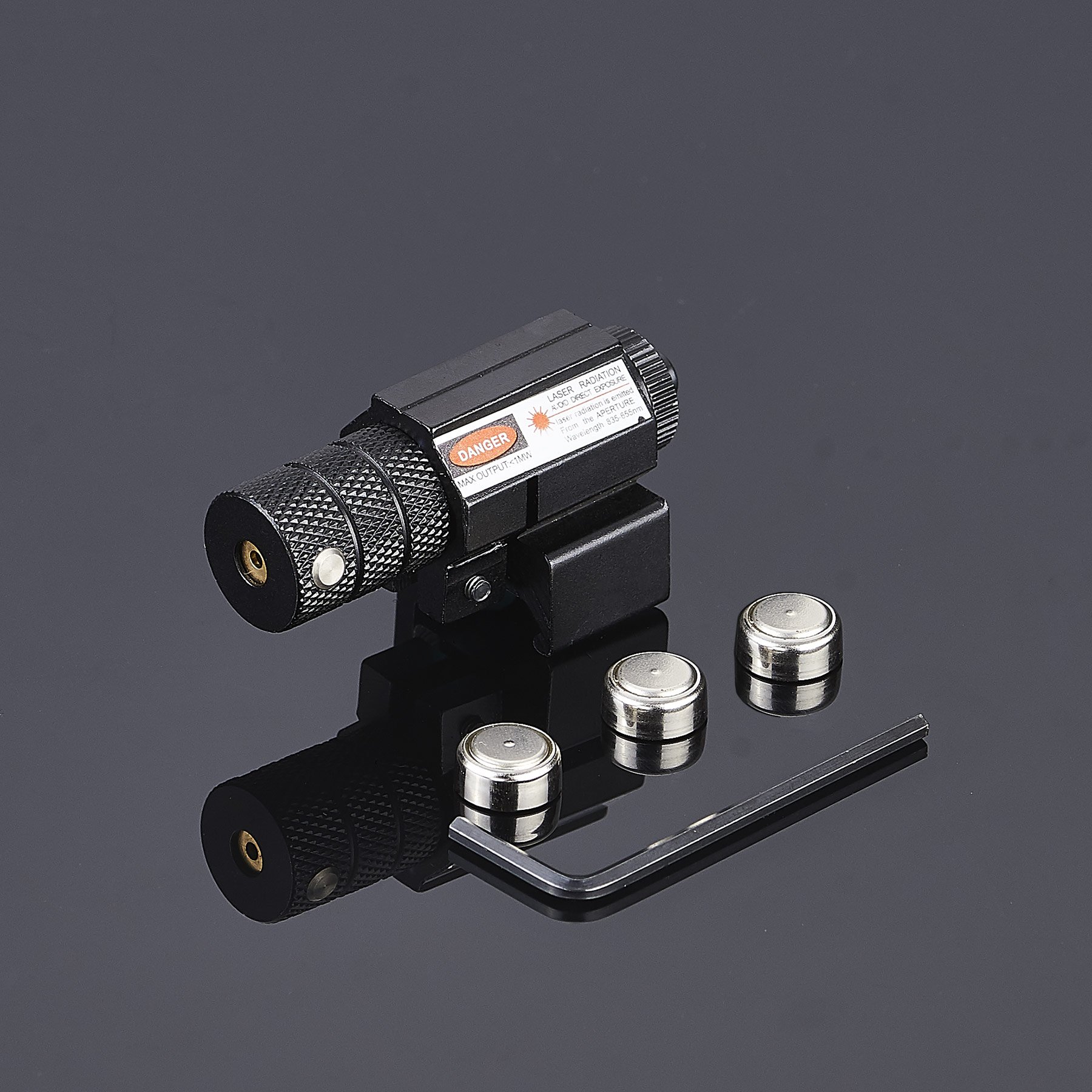 Pinty Compact Tactical Red Laser Sight with Picatinny Mount Alan