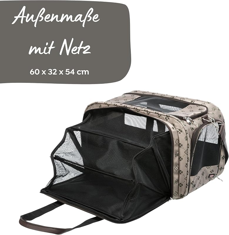 28903 Tasche Maxima, erweiterbar, 33 × 32 × 54 cm, beige/braun