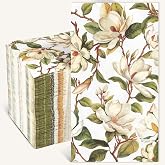 Homlouue Vintage Magnolia Flower Napkins, 100PCS 3 Ply Floral Paper Napkins, Bathroom Napkins Guest Disposable, Flower Party Paper Napkins Decorative for Spring Summer Fall Decorations