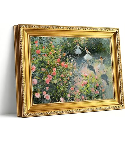 Amazon.com: Sunlit Winter by Peder Mork Monsted Framed Size:30x36