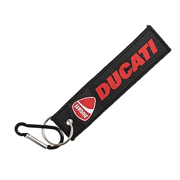 AVI Fabric Techpro Double Sided Ducati Design Keychain (Multi-coloured)
