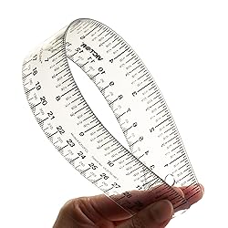 12 Inch Easy Read Ruler, Clear