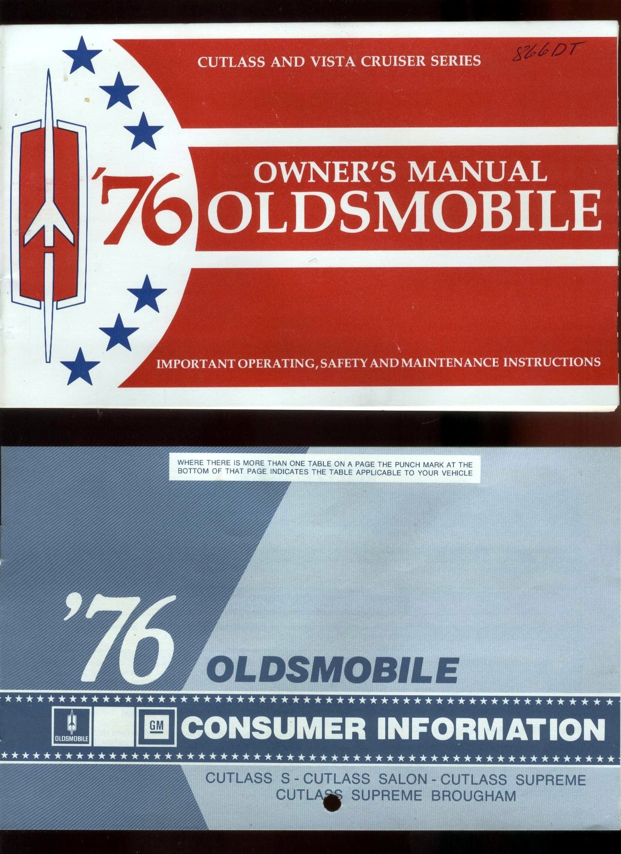 Oldsmobile Owner's Manual Package, 1976 Cutlass and Vista Cruiser Series:  Oldsmobile, General Motors: Amazon.com: Books