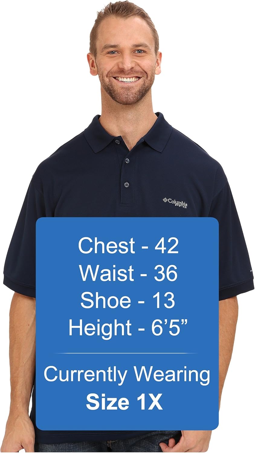 Columbia Mens PFG Perfect Cast Polo Shirt: Clothing