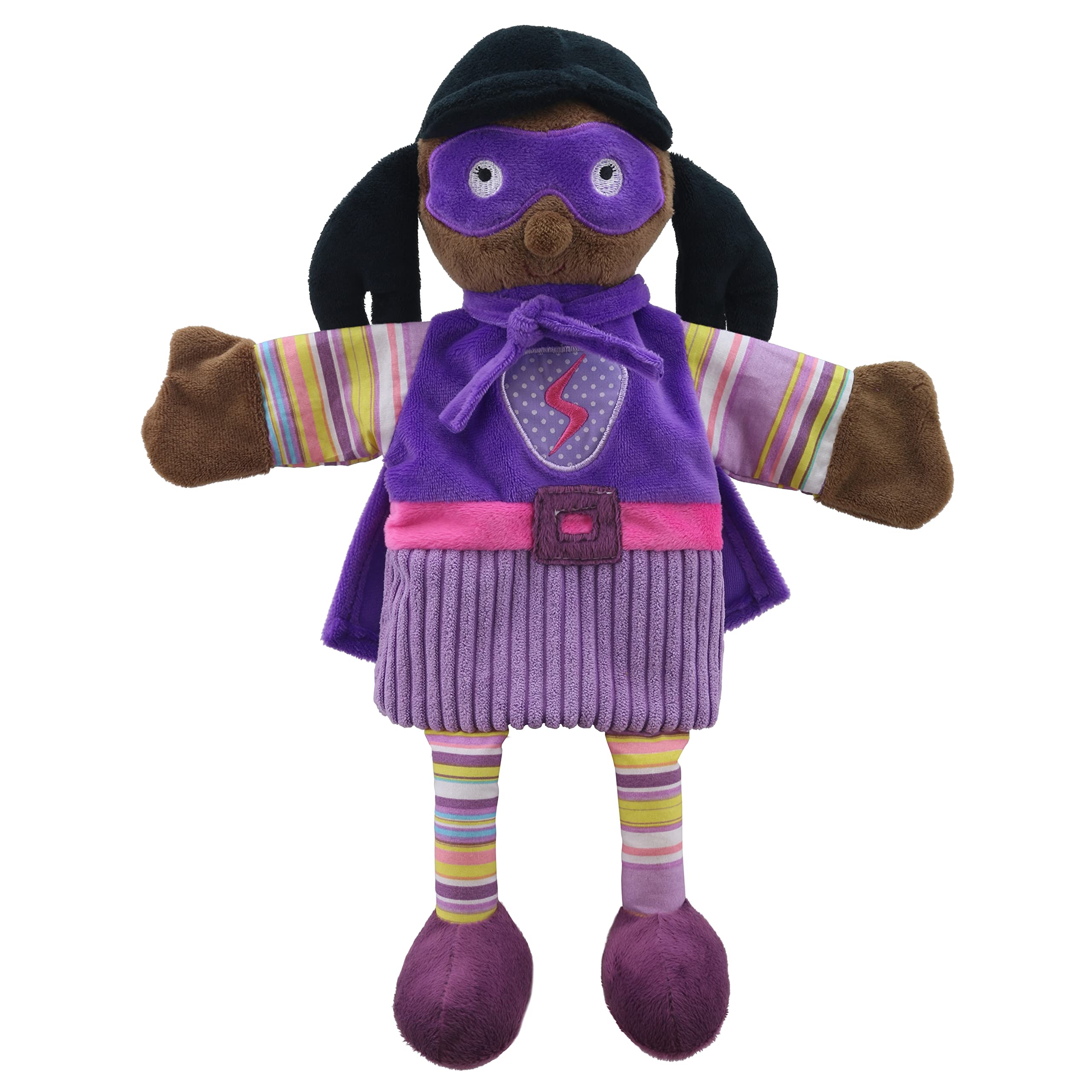 The Puppet Company - Super Hero (Purple Outfit) - Story Telling Puppets,38cm