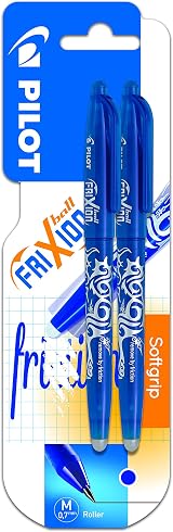 Pilot FriXion Ball Erasable Pen 0.7mm Blue Twin Pack