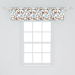Ambesonne Butterfly Window Valance, Various