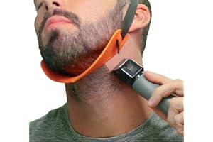 Quality Time Beard Neckline Shaper Guide: the Original Premium Hands-Free, Durable, Adjustable, Beard Template, Do-it-yoursel