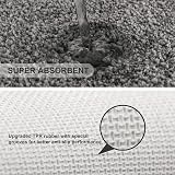 Non Slip Toilet Mat 50x60cm U Shape Dark Gray Thick Microfiber view 6