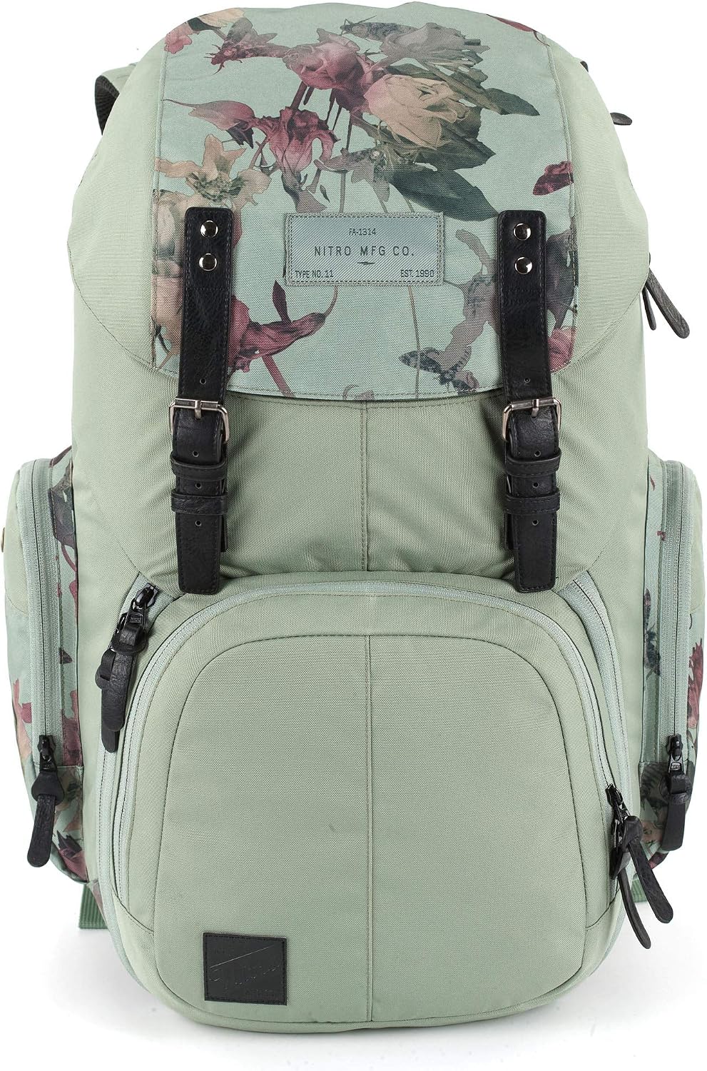 Weekender Alltagsrucksack mit gepolstertem Laptopfach, Schulrucksack, Wanderrucksack inkl. Nassfach, 42 L, Dead Flower - Image 3