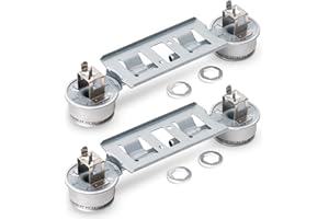 BlueStars WB16K10026 WB29K17 Double Burner Assembly Replacement - Compatible with G.E Kenmore Hot.point Ranges - Replaces 868697 AP2633210 WB16K10003 - PACK OF 2
