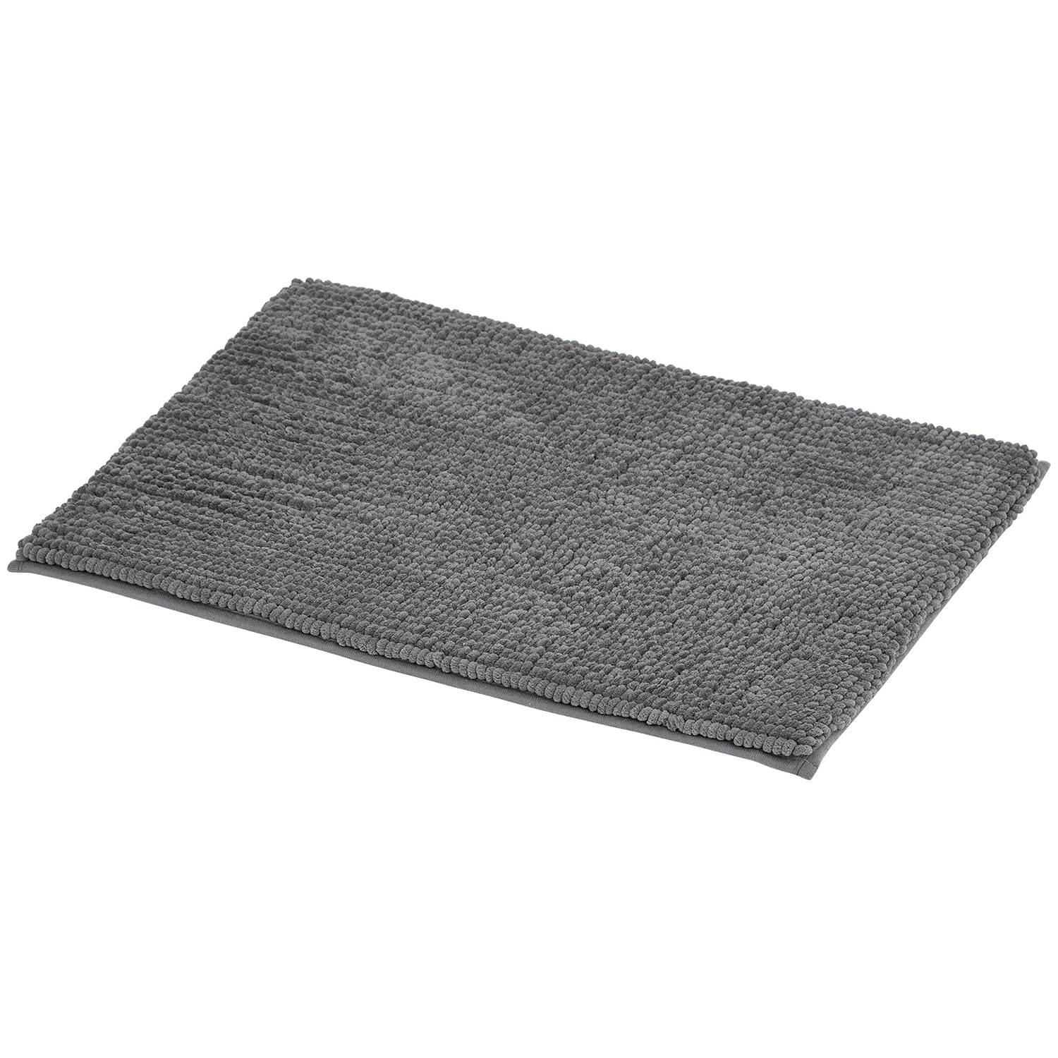 Buy AmazonBasics Chenille Loop Memory Foam Bath Mat Grey, Small