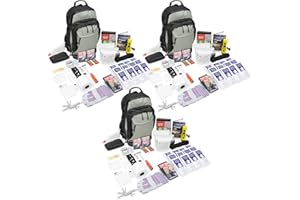 EMERGENCY ZONE Urban Survival Bug-Out Bag/Go Bag and Disaster Survival Supplies for up to 6 People | Survival Kit for Wildfires, Hurricane, Civil Unrest & More