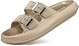 Weweya Sandals for Women Men Rubber Pillow Slippers