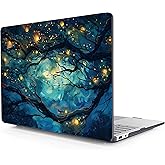 Lepeoac Clear Case for 2025 Microsoft Surface Laptop 13 Inch - Windows 11 Copilot+ PC - Touchscreen Display Cover (Fits Model 2095,NOT Fitting Other Surface Laptop), Starry Night Sky