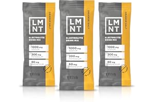 DRINK LMNT LMNT Keto Electrolyte Powder Packets| Paleo Hydration Powder| No Sugar, No Artificial Ingredients | Orange Salt | 30 Stick Packs