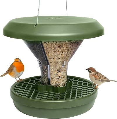 Swissinno Bird Feeders Hanging Station Davos No Mess Dual Chamber