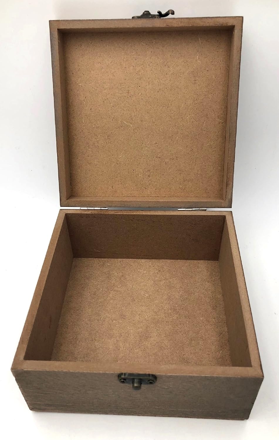 Aufbewahrungsbehälter mit Deckel Aufbewahrungsbox Holz beige/blau