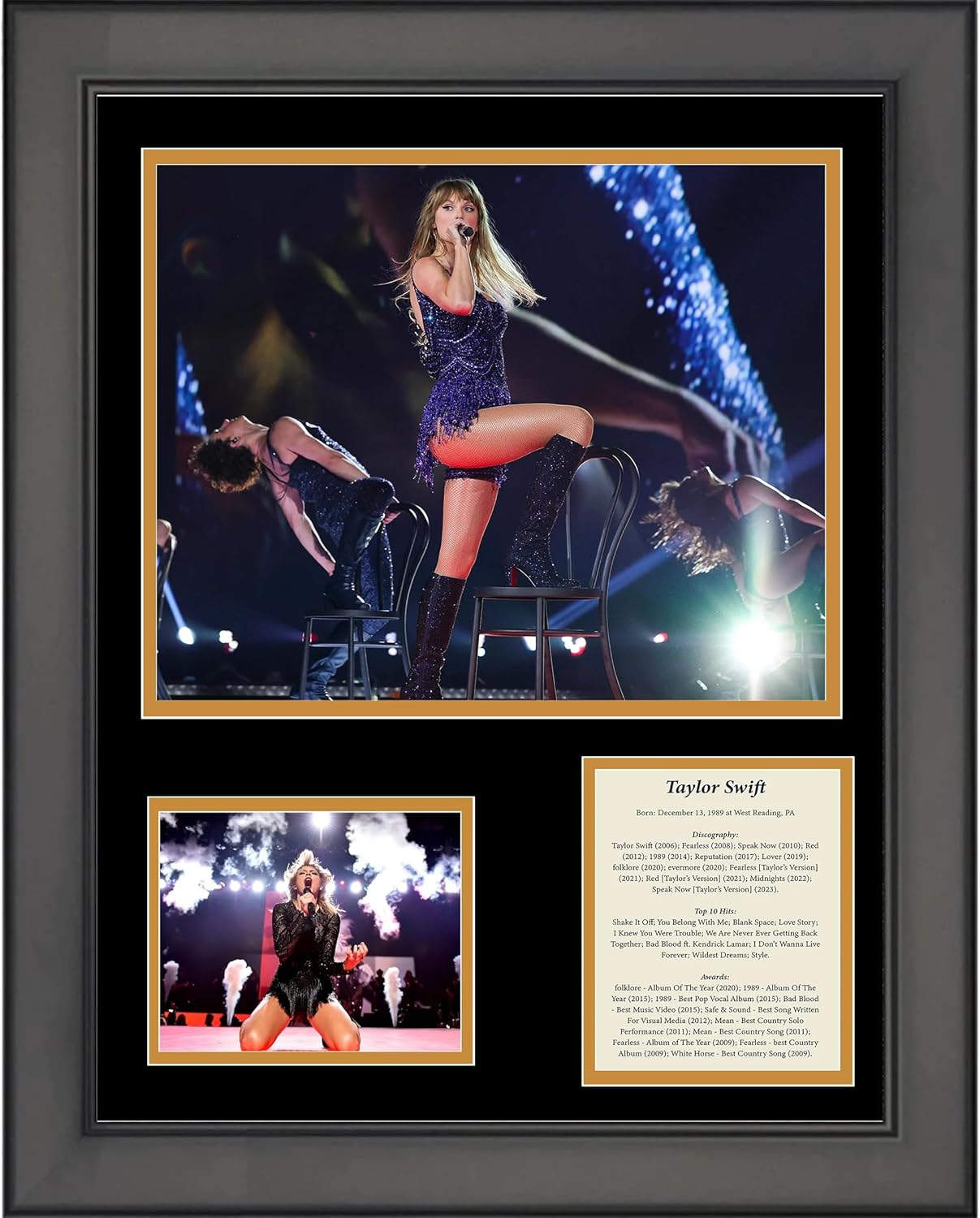 Photographs - HOFSM.COM Hall of Fame Sports Memorabilia Framed Taylor Swift Discography 12