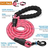 haapaw Reflective Dog Collar with Neoprene Padding Adjustable Nylon view 4