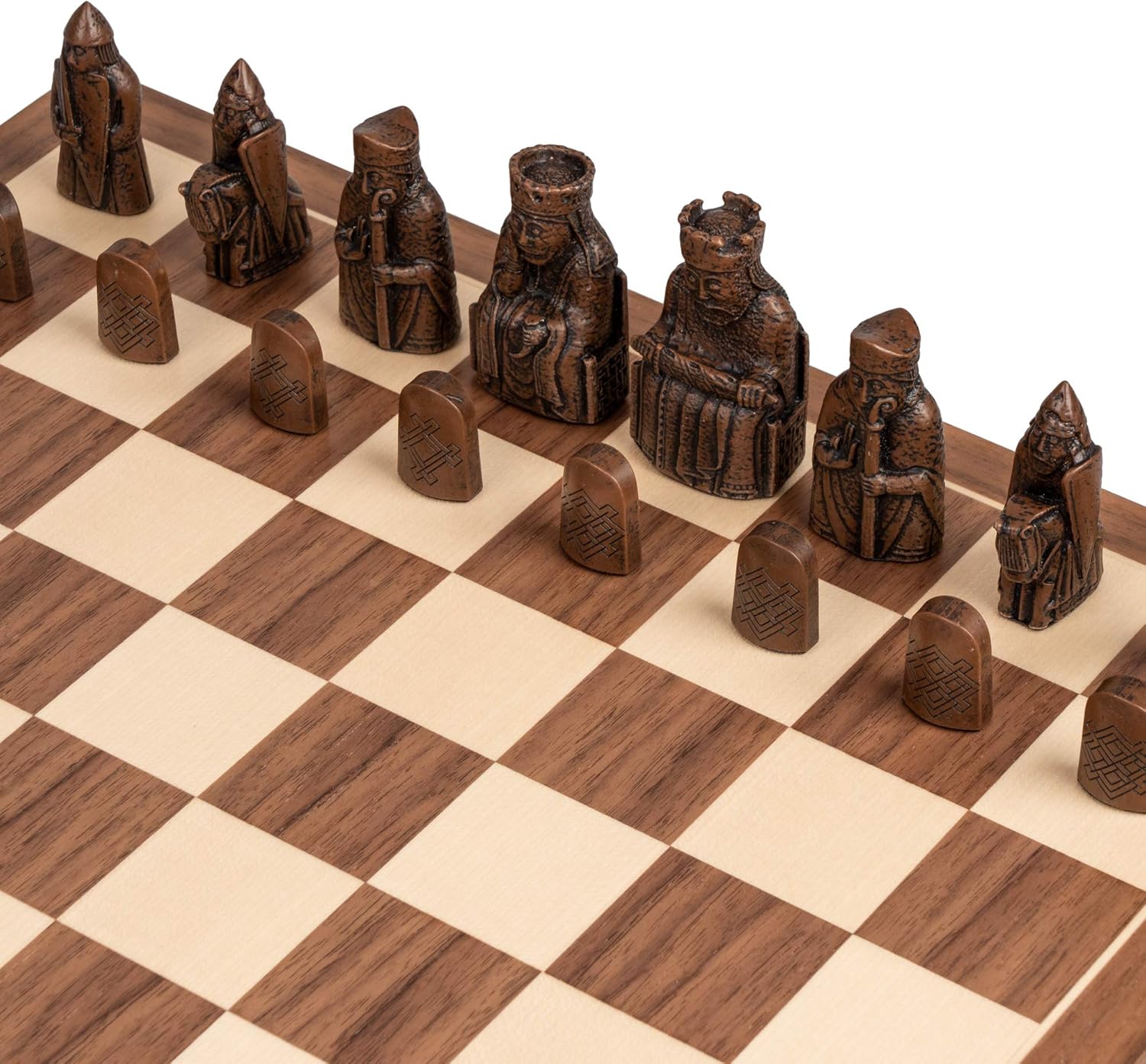 Simplelogistics Nl Toys Games Chess The Isle Of Lewis And Walnut Deluxe Set With Presentation Case